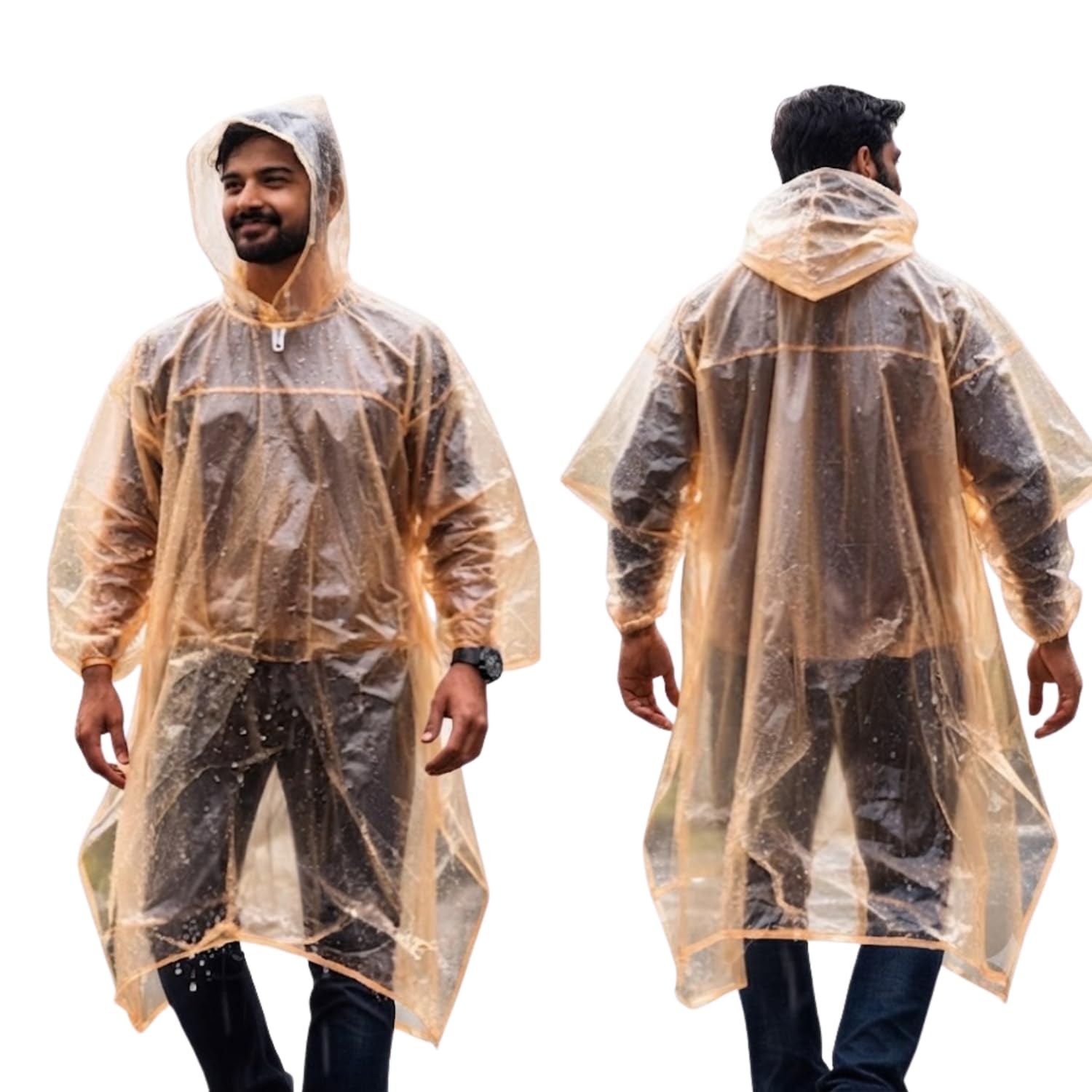 Waterproof Unisex Raincoat with Hood and Full Sleeves, Outdoor Rainwear Poncho for Men, Women, Boys & Girls, Lightweight Protection for Camping, Hiking, Travelling & Daily Use-image-37