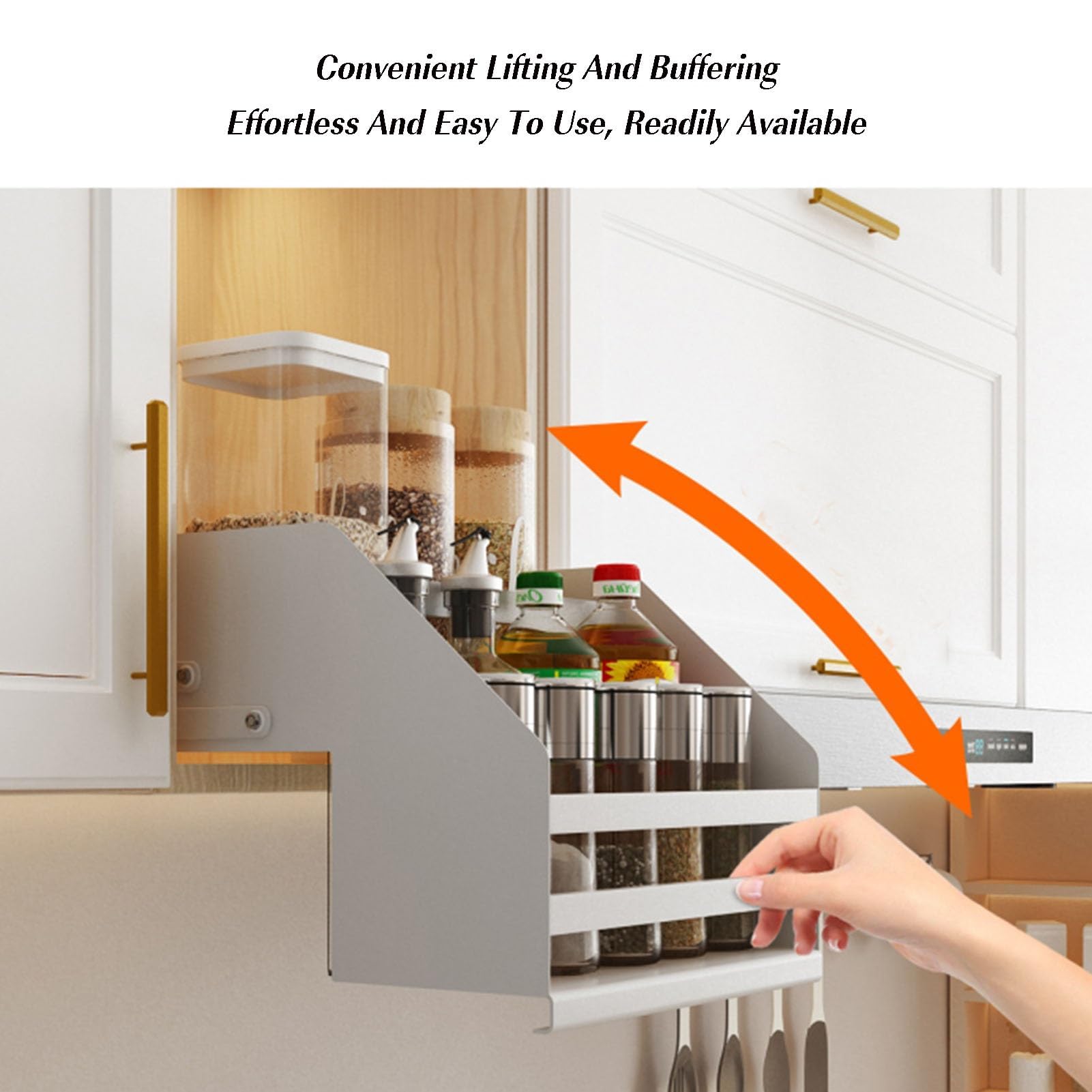 Wyciągany organizer do szafek, montowana na ścianie wysuwana półka i stojak do suszenia naczyń do wysokich szafek kuchennych
