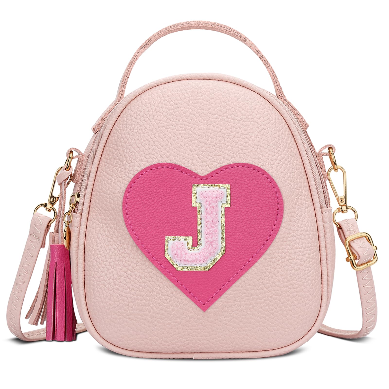 KKXIU Valentines Day Gifts for Kids Gifts for Girls Little Girl Crossbody Bag Small Backpack with Tassel (J)