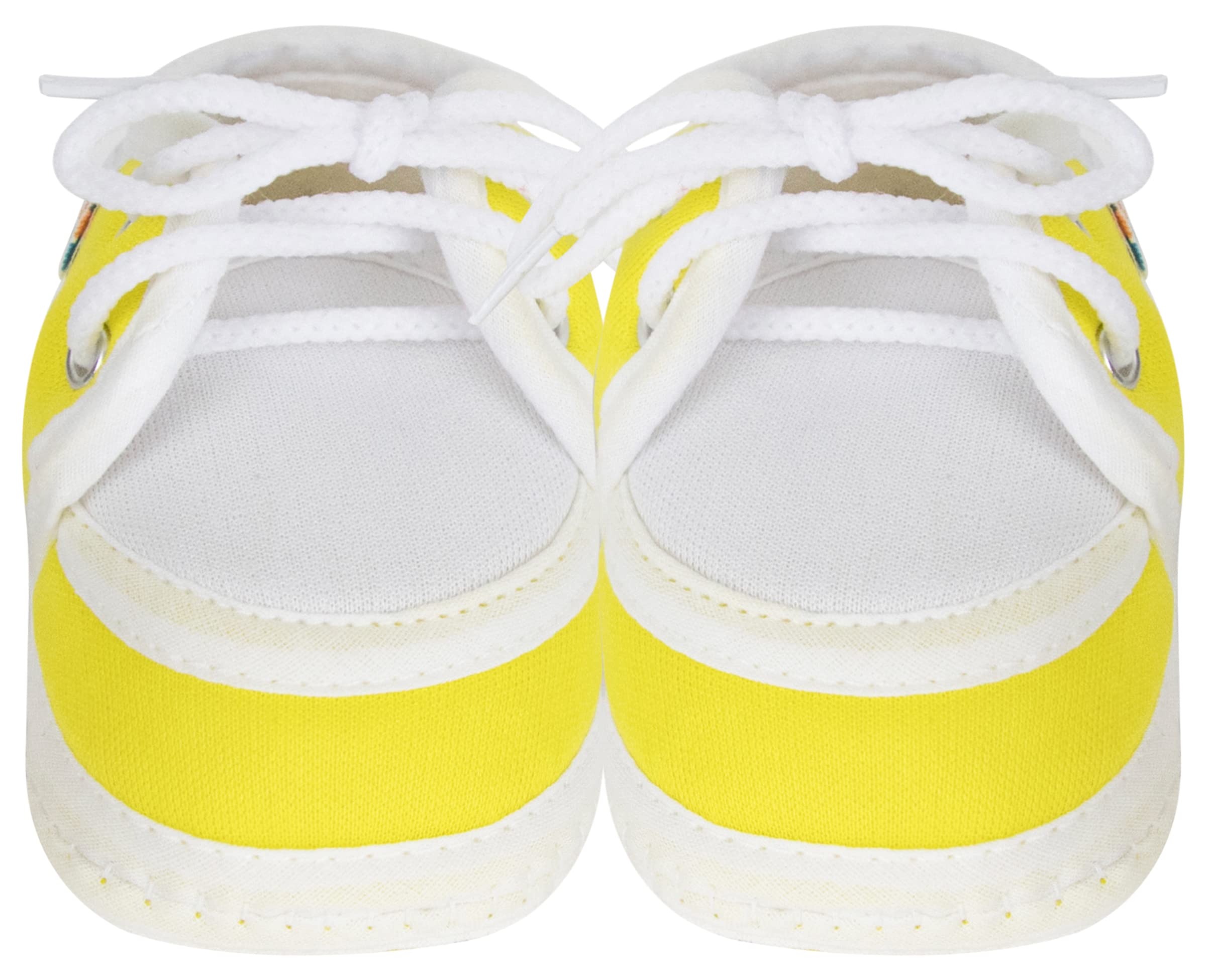 Neska Moda Unisex Baby Booties For 6 to 12 Months (Yellow) 4