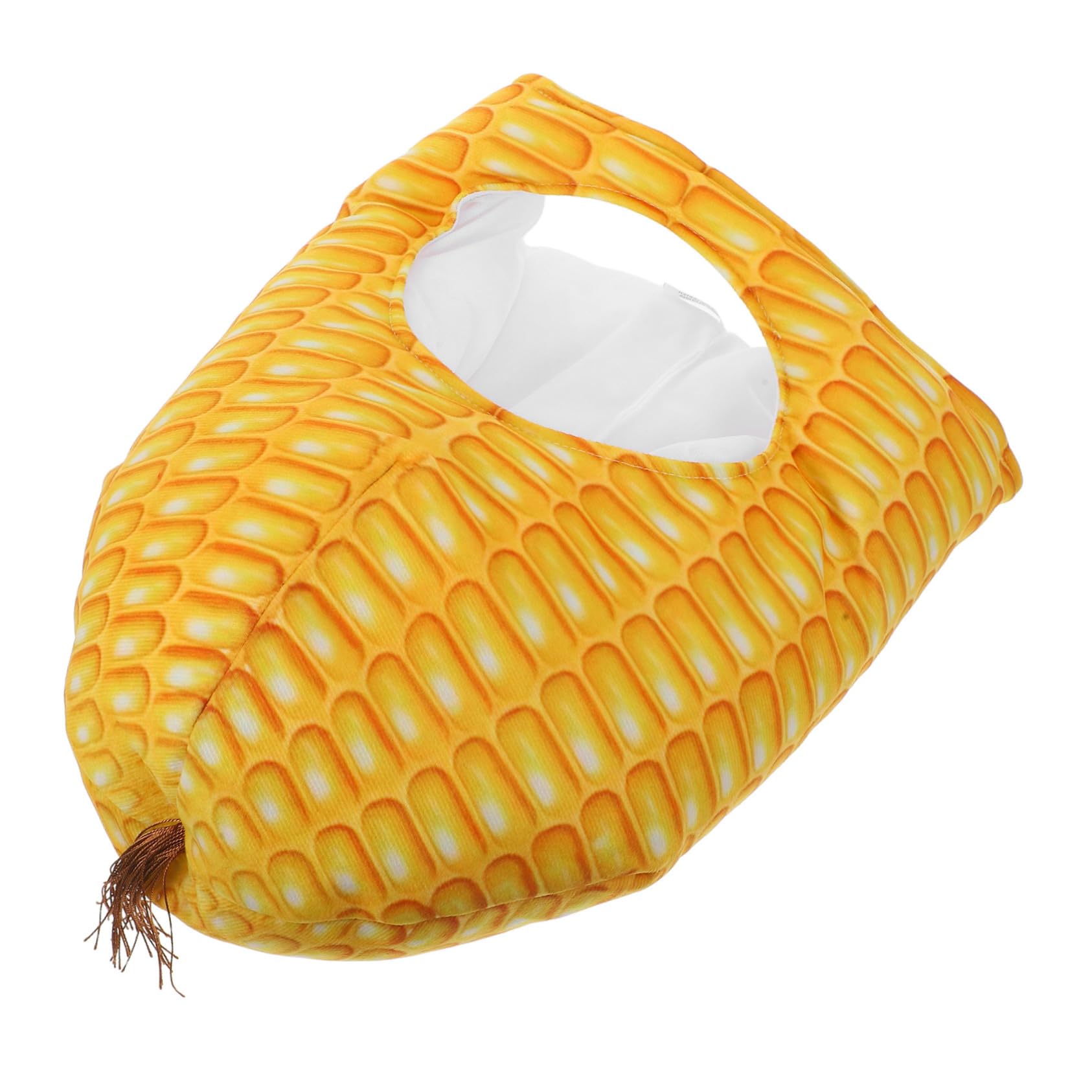 Sombrero de Maíz para Disfraz, 1 Pieza de Tela Amarilla | Cosplay y Fiestas, Diseño Cute y Novedoso, Fácil de Llevar, Apto para Niños