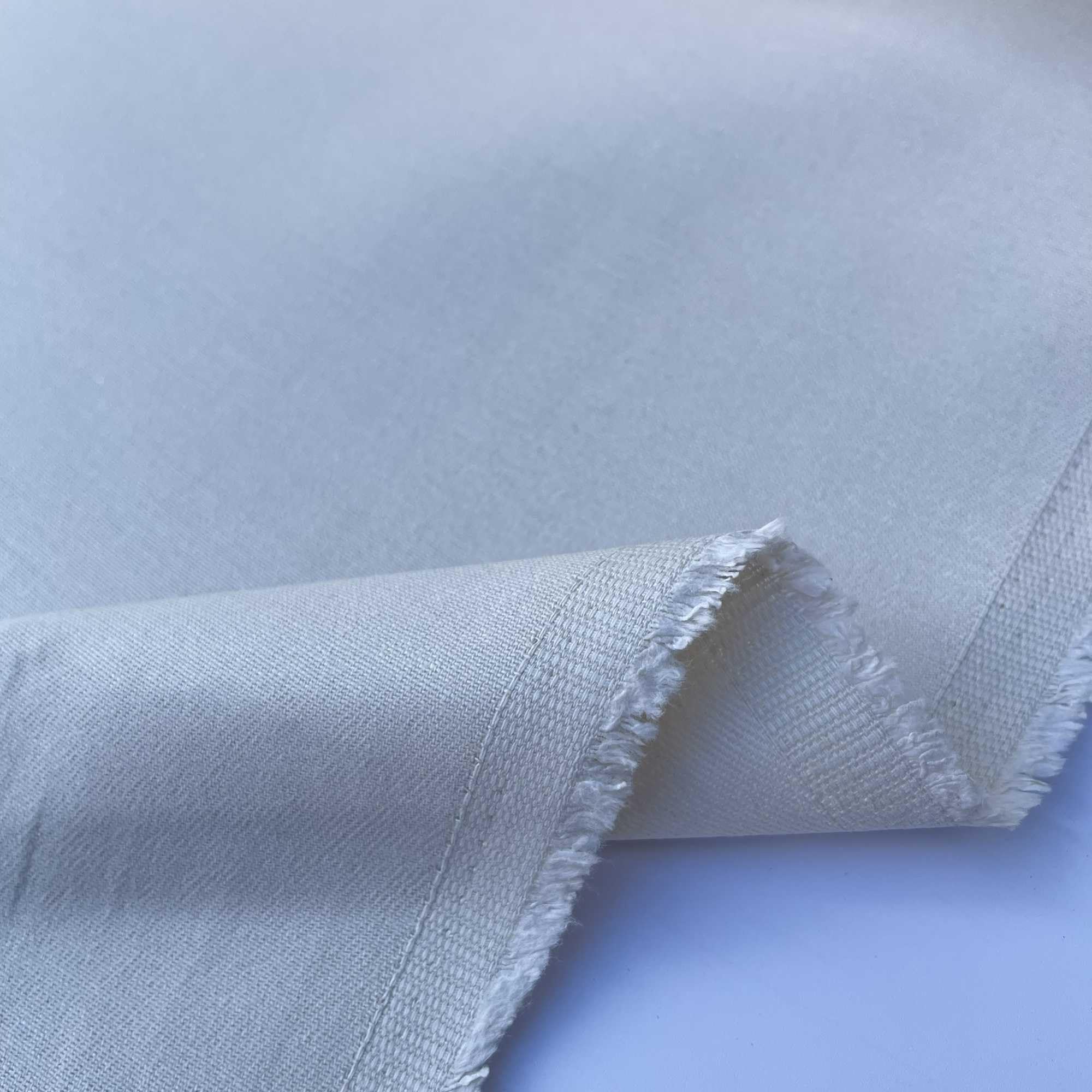 Plain Thick Cotton Drill Workwear Overalls Uniform Aprons Bags Garments Home Décor Fabric Material | 140 GSM | 60" - 150 cm Wide | per Half Metre (Ecru)