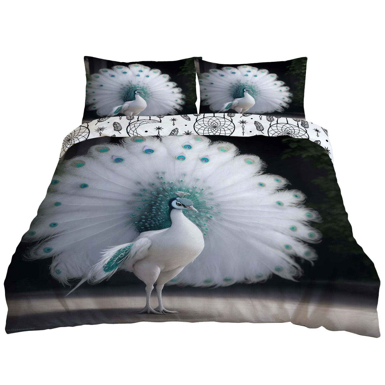 Housse de couette respirante 200x200 cm super doux et confortable avec zip