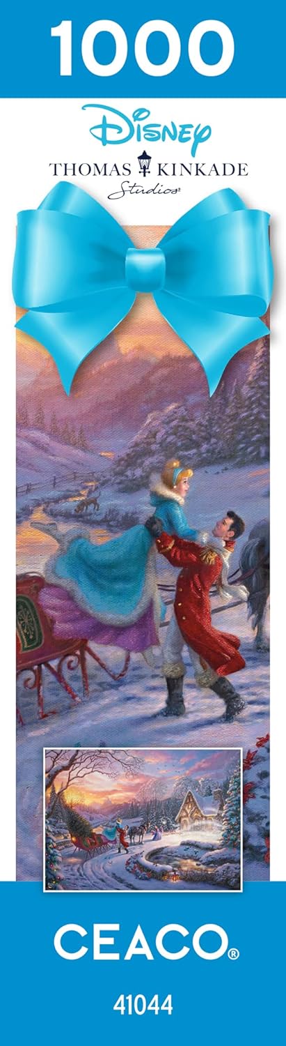 Ceaco - Thomas Kinkade - Disney - Holiday - Cinderella Bringing Home The Tree - 1000 Piece Jigsaw Puzzle