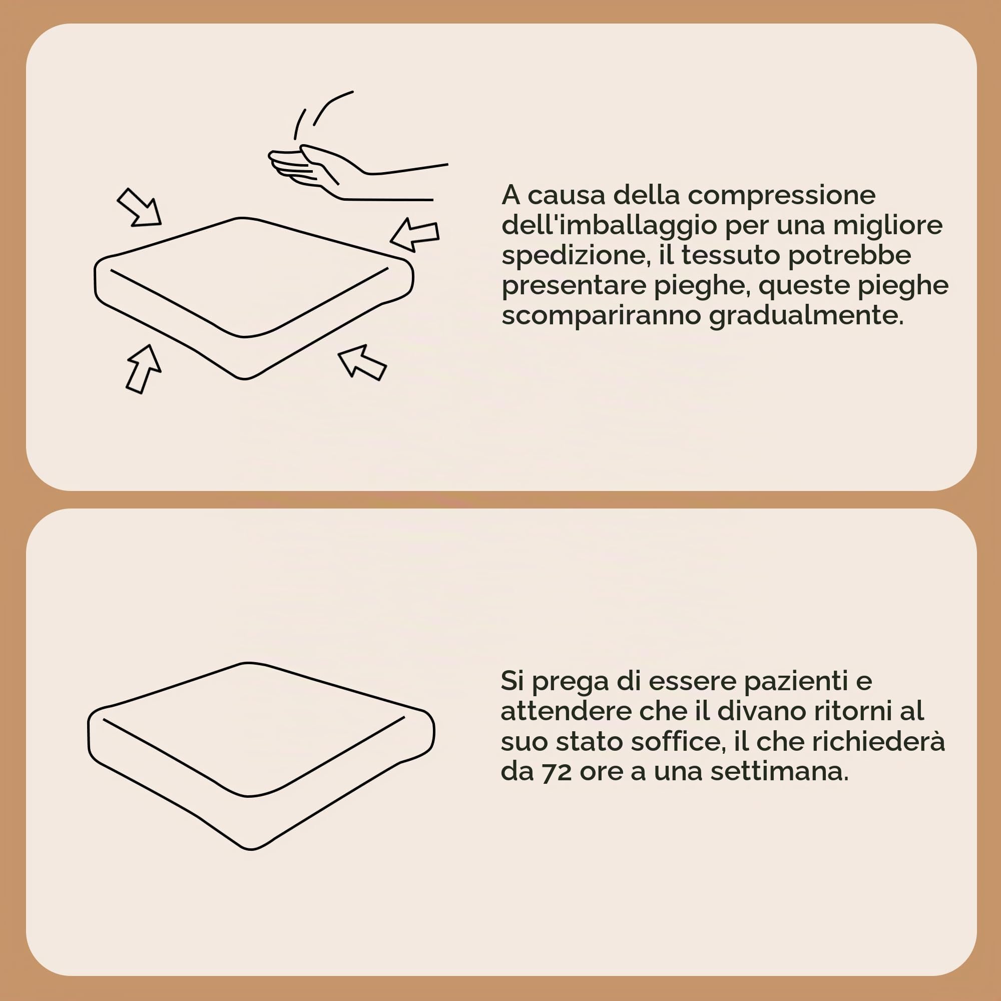 Divano a U 3 Posti in Morbido Velluto a Coste, Componibile Modulare Sofà con Braccioli Curvati, Imbottitura in Schiuma Altamente Elastica per Soggiorno e Camera da letto, Senza Montaggio(Beige)