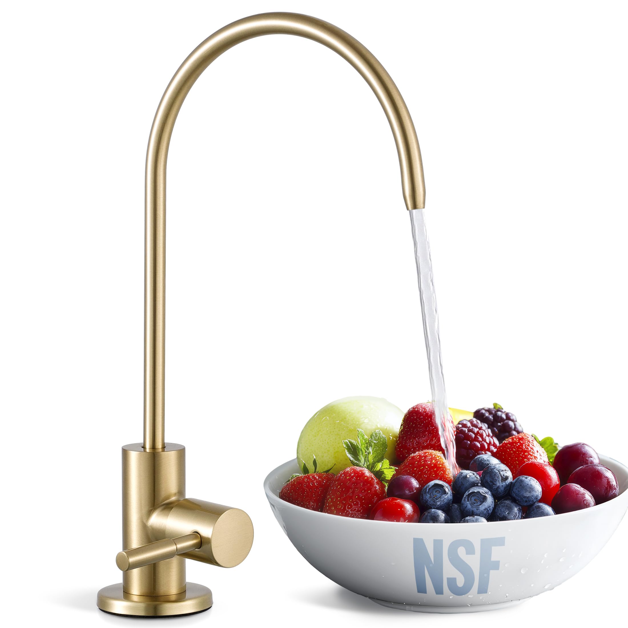 Photo 1 of KES RO Faucet Brushed Gold - 304 Stainless Steel