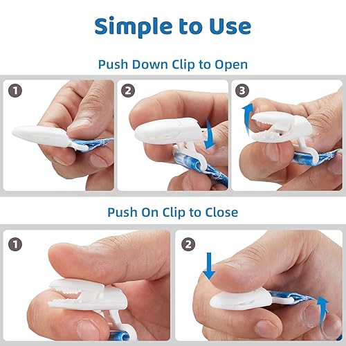 Miniatura 6 de Smlpuame Clip para chupete para bebés, niños y niñas, paquete de 6 elegantes correas de clips, soporte para paci con clips, universal, ligero, se