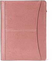 Vista 17 de Cartera personalizada de cuero vegano con bolsillo frontal para hombres y mujeres, carpeta con cremallera personalizada para cuaderno de 8.5 x 11