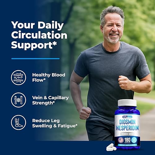 Miniatura 6 de We Like Vitamins Diosmin Hesperidin 1000mg – 180 Capsules – 90 Day Supply - Diosmin and Hesperidin Supplement – Helps to Support Healthy