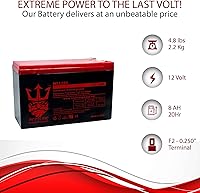 Vista 2 de Neptune - Paquete de 2 baterías de repuesto para maquinilla de afeitar Dune Buggy versión 1-12 de 12 V 8 AH