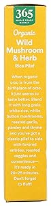 365 by Whole Foods Market, Organic Mushroom and Herb Rice Pilaf, 6 Ounce