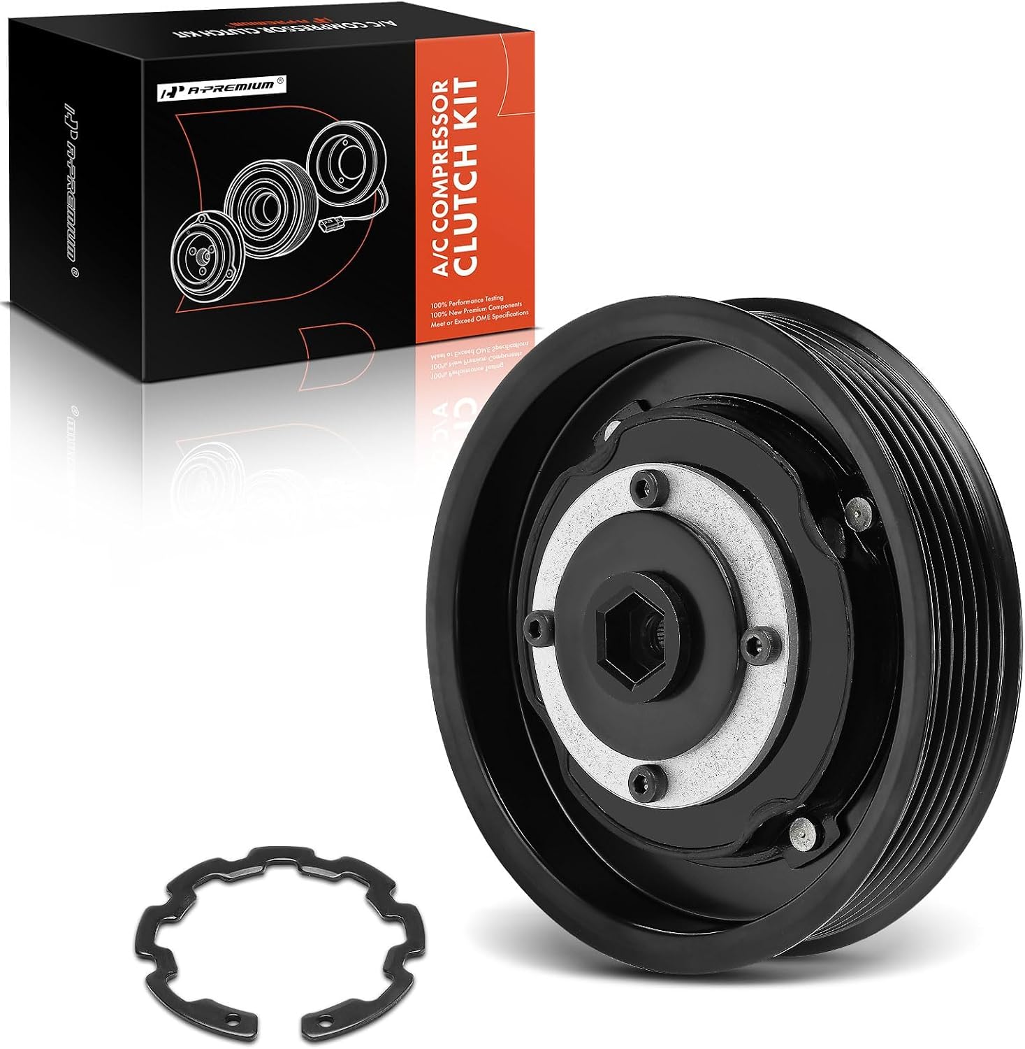 A-Premium Air Conditioner AC Compressor Clutch Kit Compatible with Kia Sorento 2016 2.4L