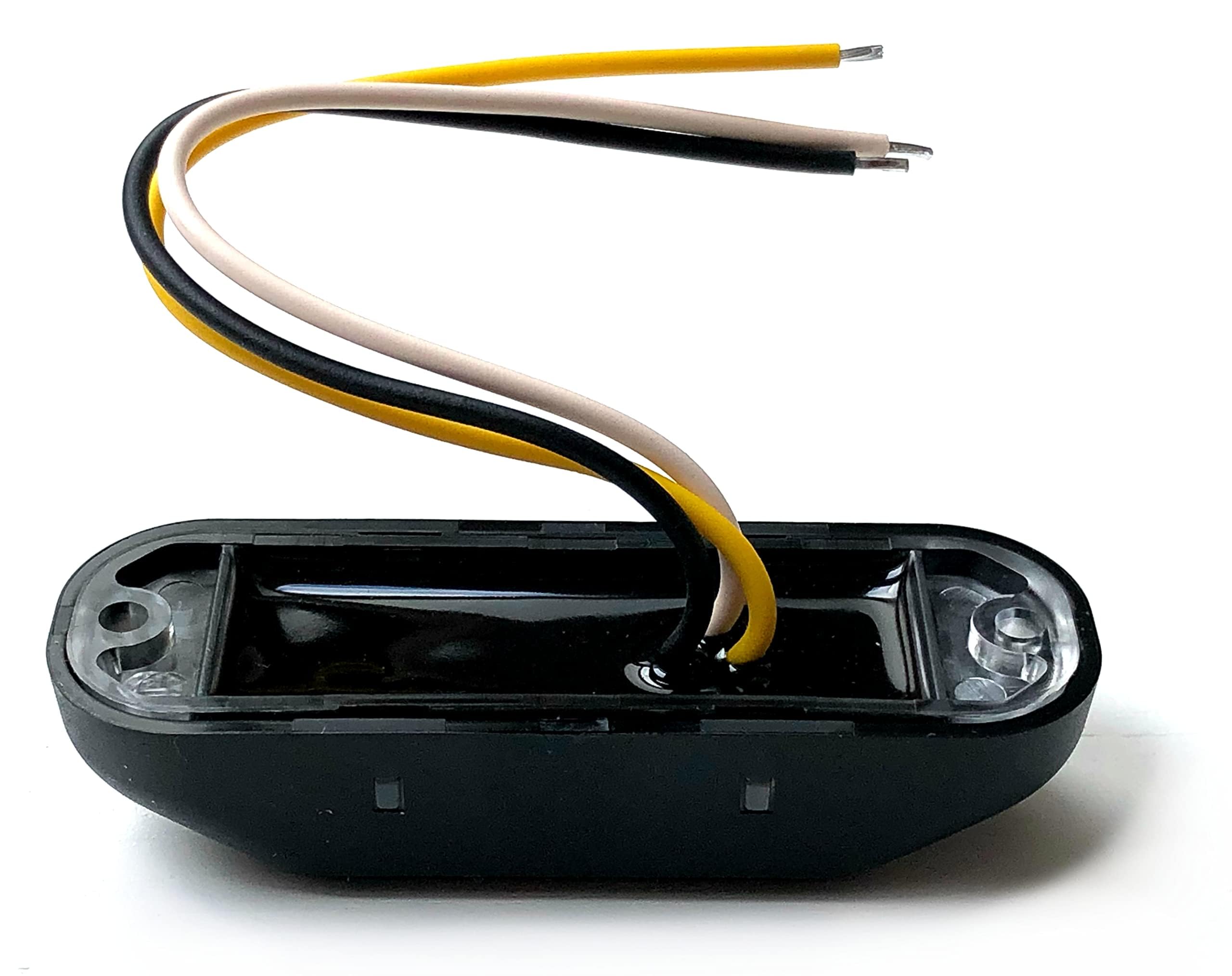 2x Synchronisierte LED Warnleuchte 12/24V IP68 E9 R65 – Gelb – 3 Blitzmodi – für PKW LKW Transporter Abschleppwagen – EMV zertifiziert – Stoßfest – Universal Montage