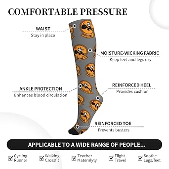 Vf 31 Fighting 31 Compression Socks for Men Circulation (15-20 mmHg) Athletic