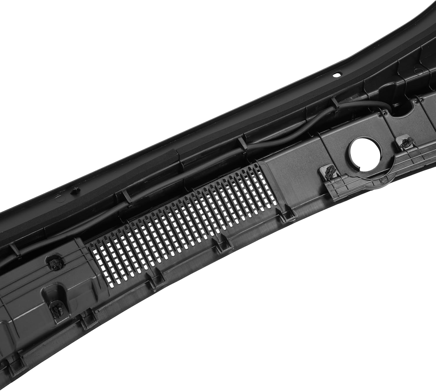 ALMULOO Windshield Wiper Cowl Panel Compatible with 2017-2018 Hyundai Elantra Replacement for 86150F3000 Air Inlet Grille Window Panel Cowl Cover PP Plastic