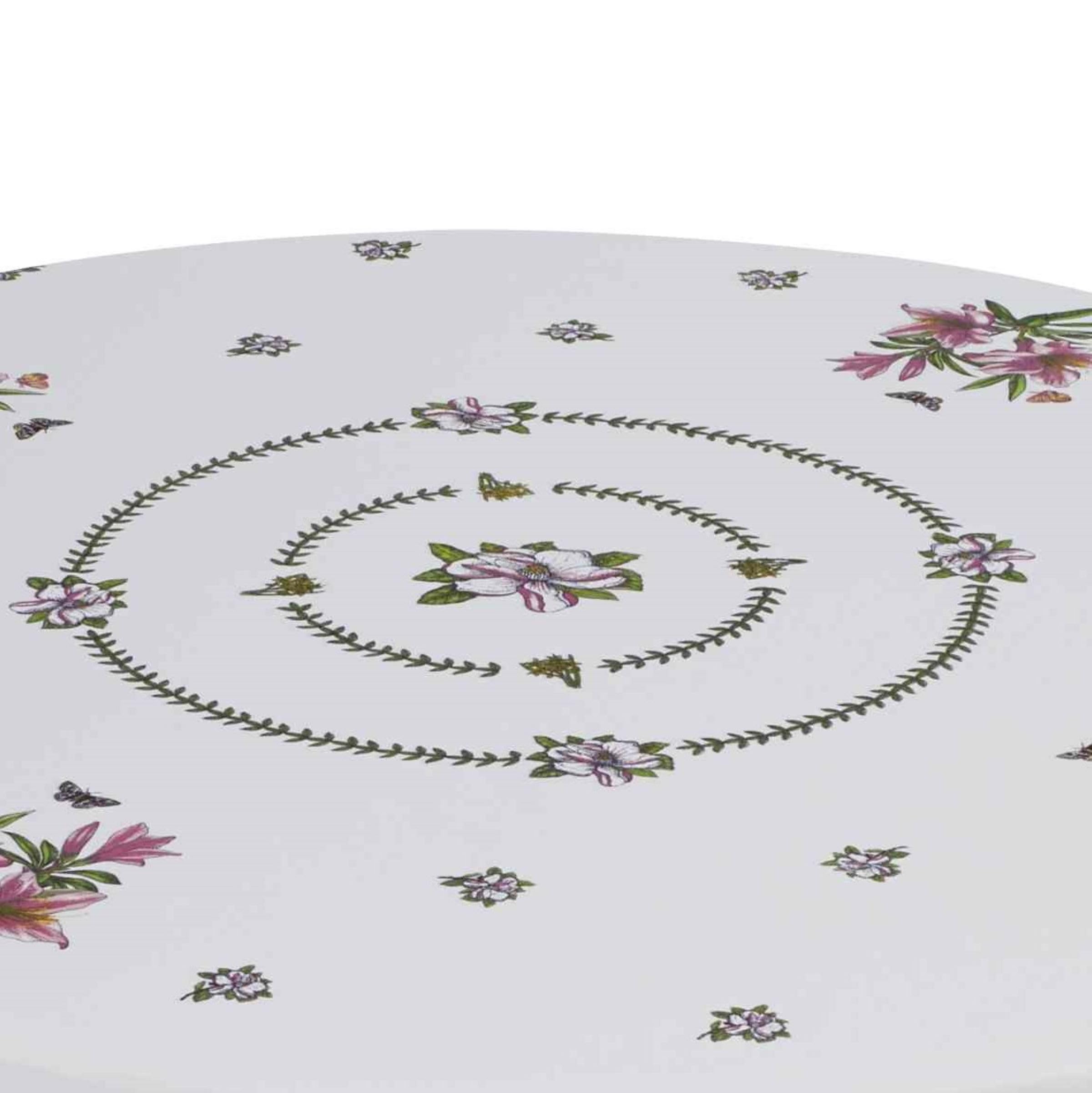 Avanti Portmeirion - Tovaglia rotonda con motivo giardino botanico, 188 cm, multicolore
