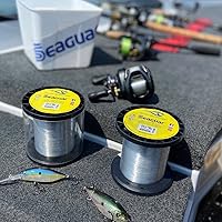 Vista 5 de Seaguar InvizX, línea de pesca multiespecie para lanzamiento, cebo vivo, agua dulce, 100% fluorocarbono, transparente, varios tamaños
