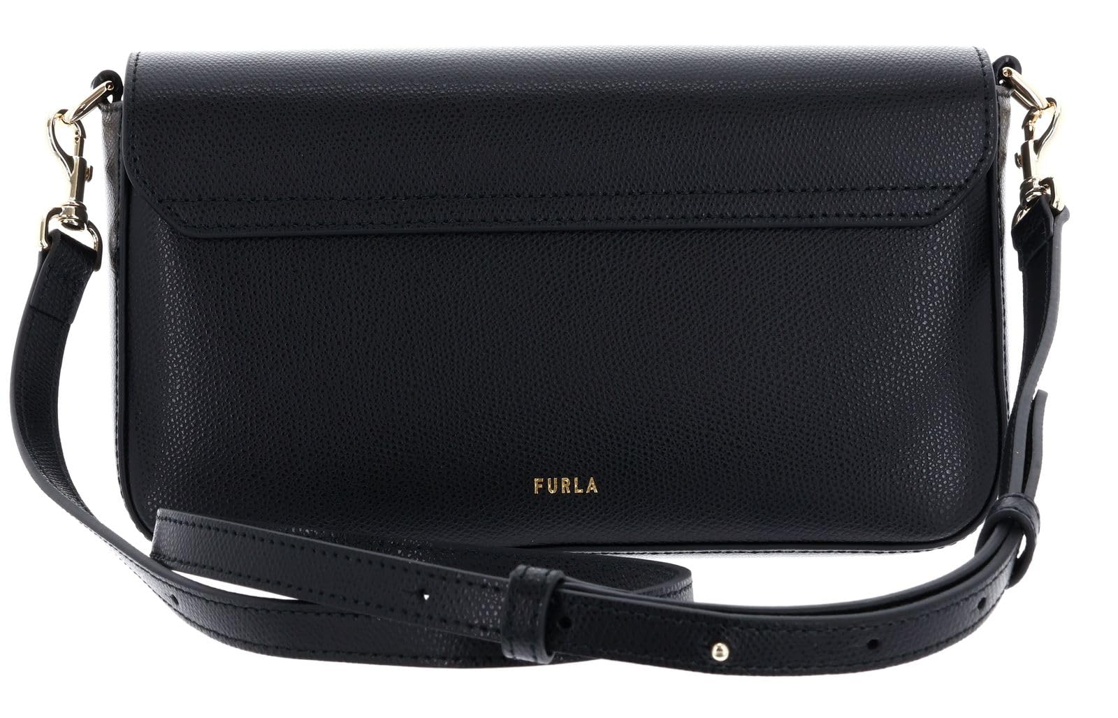 Furla Cuero bolso bandolera bolso de hombro Iride Crossbody Bag Nero negro