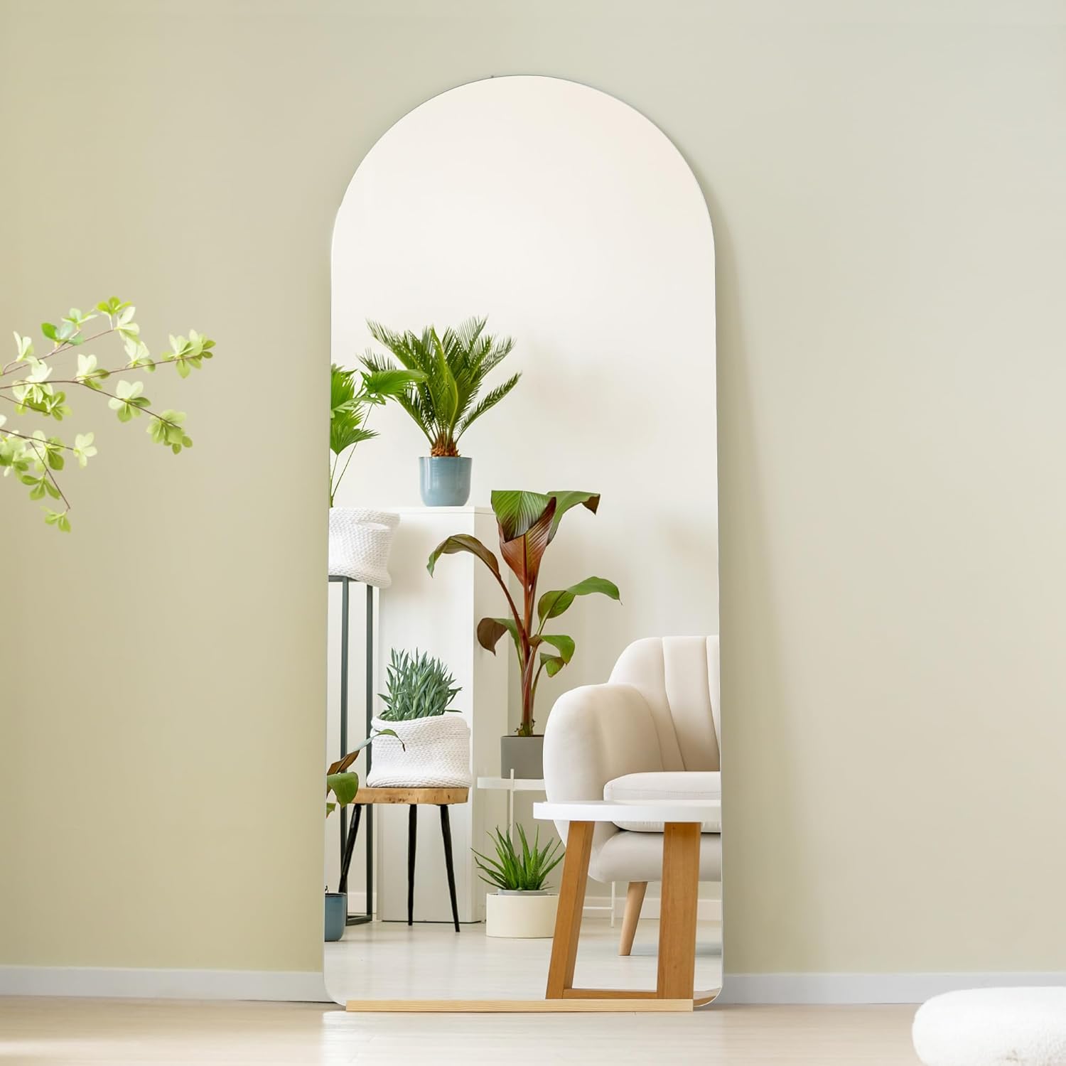 スタンドミラー アーチ型 天然木 ガラス 高さ1600mm 楽天市場 スタンドミラー アーチ型 天然木 ガラス 高さ1600mm 楽天市場