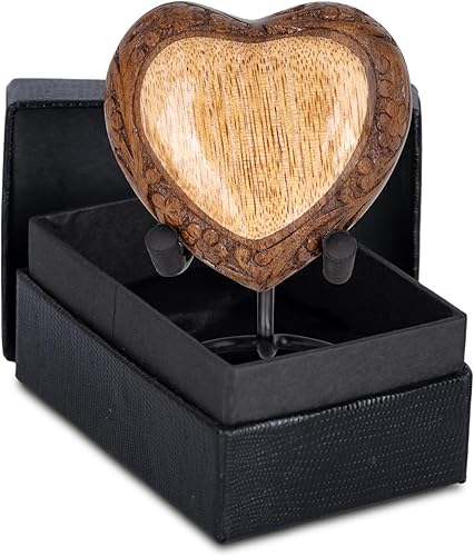 Urnas de cremación de madera - Urnas Leagcy (corazón pequeño de recuerdo)