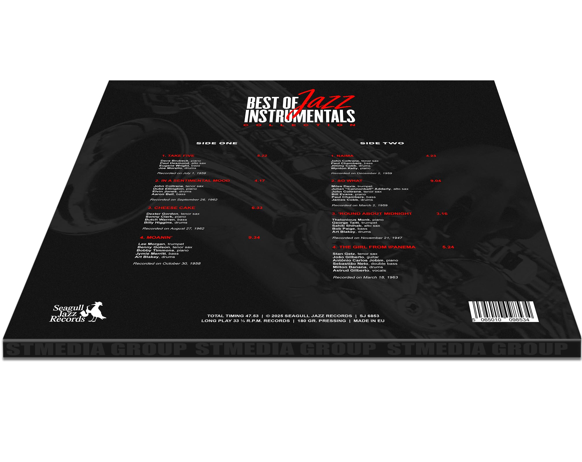 Best of Jazz Instrumentals Collection - Dave Brubeck, Miles Davis, John Coltrane, Duke Ellington, Art Blakey, Stan Getz and Many More - Limited Color Edition