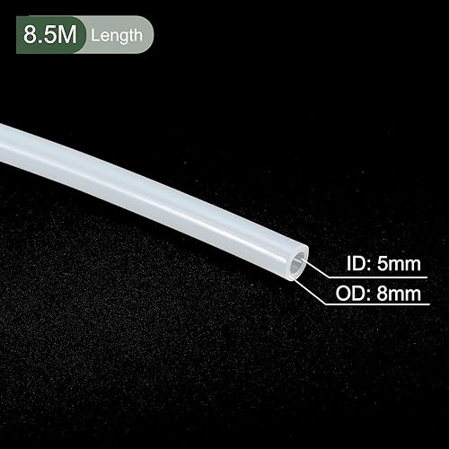 Miniatura 18 de YOKIVE Tubo de silicona, transferencia de agua, ideal para bomba (transparente, 0.118x0.157 in IDxOD, 16.4 ft)