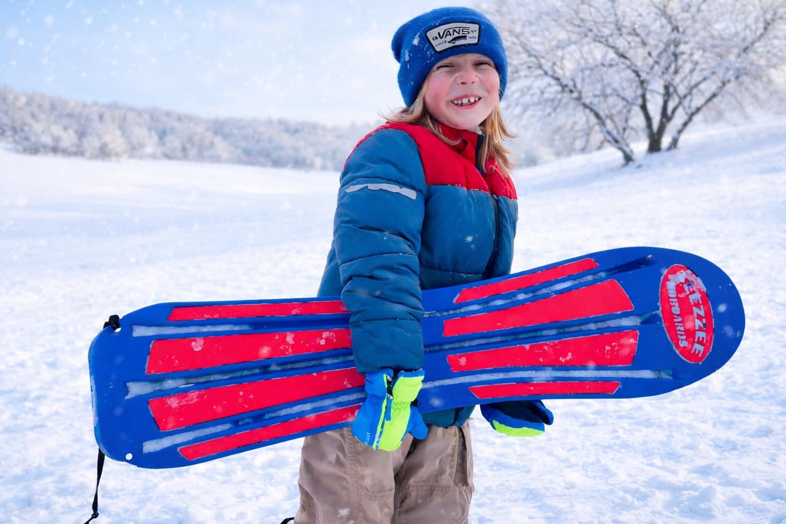 Skate de snowboard para niños, perfecto para surfear sobre la nieve, superhéroe
