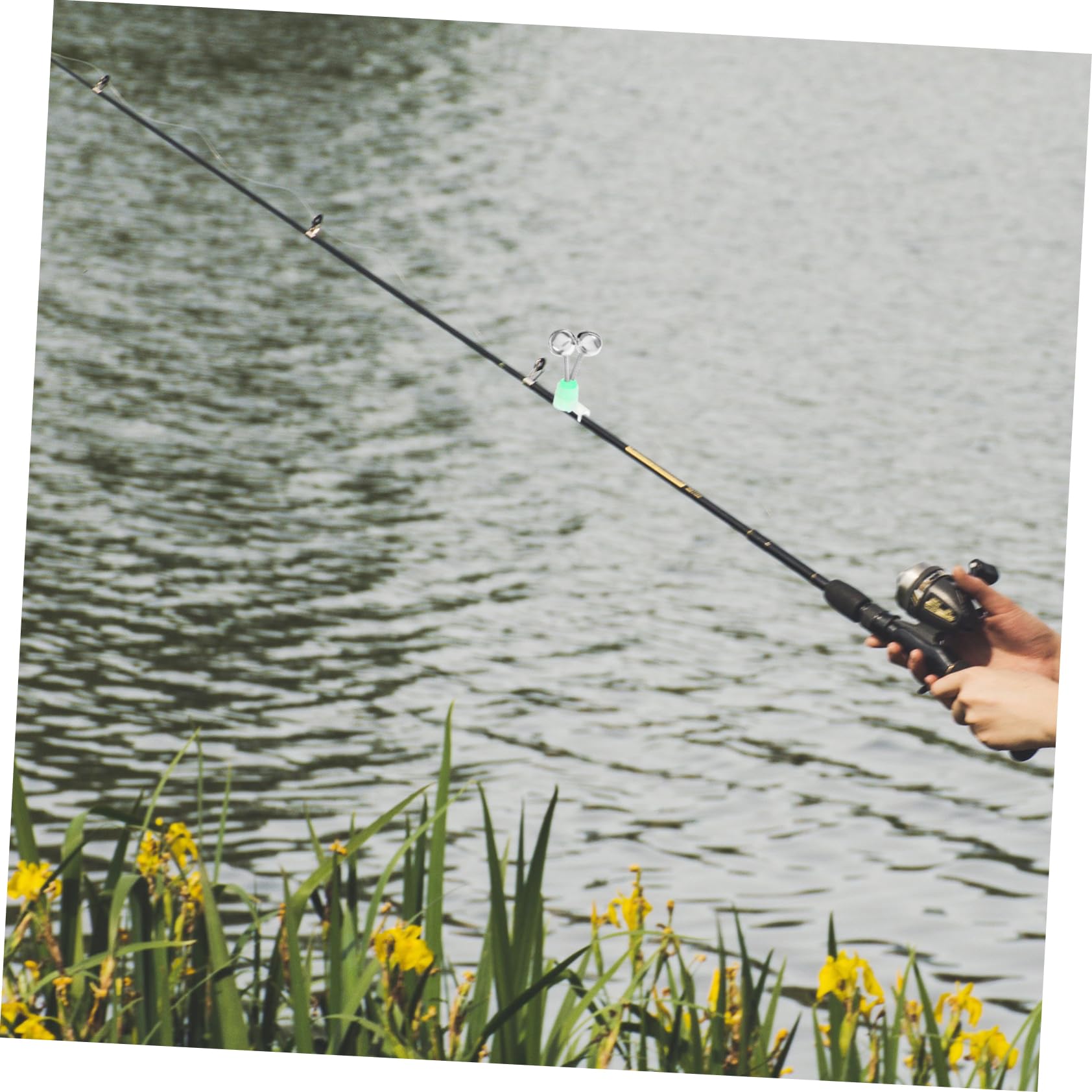 POPETPOP Fishing Rod Alarm Bells 20 Pcs Bite Alerts Fishing Rattles for Catfishing Plastic Fishing Clips Night Fishing