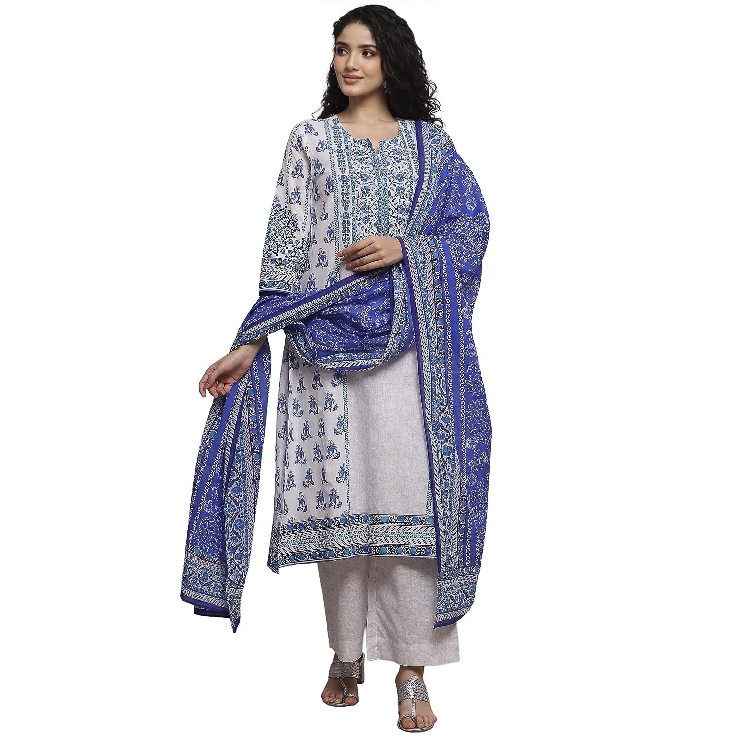 biba Women Cotton Printed Straight Suit Set-picture-29