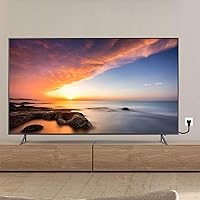 Vista 7 de Ancable - Cable de alimentación de repuesto para TV, paquete de 2 unidades de 12 pies en ángulo recto de 2 clavijas a forma de L figura 8 C7 para TV