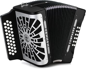 Hohner Compadre Diatonic Accordion - Keys of E/A/D - Black