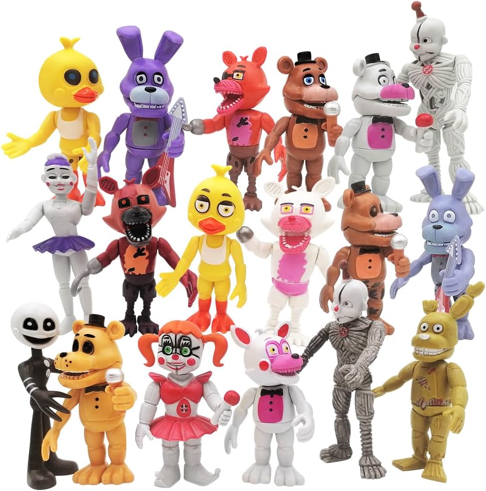 Action Figure Toy, 18 Pcs Game Figures Toys, Movable Joints Toys Dolls, Collectible Figure Gifts for Kids and Cake Toppers, Colourful Action Figure Toy, 18 Pcs Game Figures Toys, Movable Joints Toys Dolls, Collectible Figure Gifts for Kids and Cake Toppers, Colourful