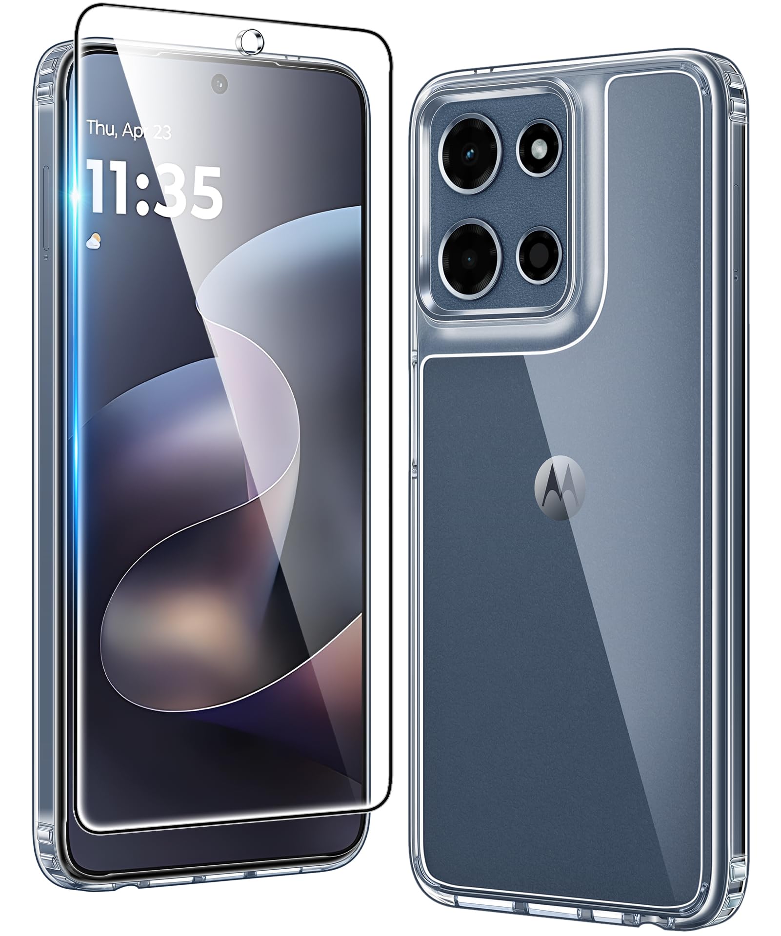 FNTCASE for Moto G 2026/2025 Case: for Moto G Play 2026 Clear Phonecase