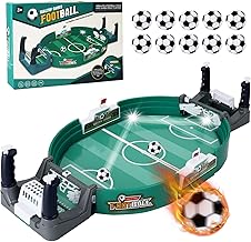 WUSUPU Baby Football Game, Mini Football Game with 10 Mini Football, Table Football Toy, Adult Football Games, Suitable for Children's Gifts and Parent-Child Interactions