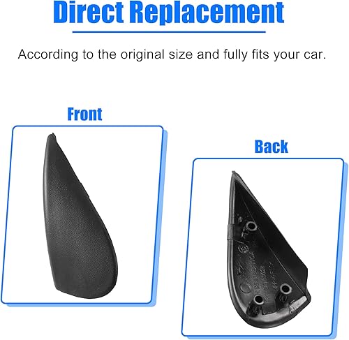 Miniatura 6 de X AUTOHAUX 1 par de espejo delantero izquierdo y derecho esquina triángulo Fender cubierta retrovisor triángulo panel para Nissan Versa 1.6L en