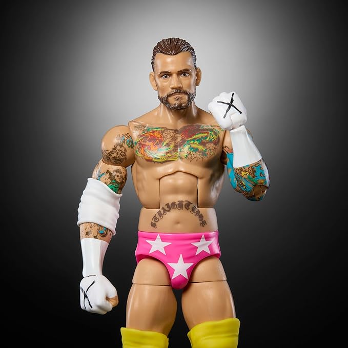 Figura de Acción WWE Elite CM Punk 15 cm miniatura 2