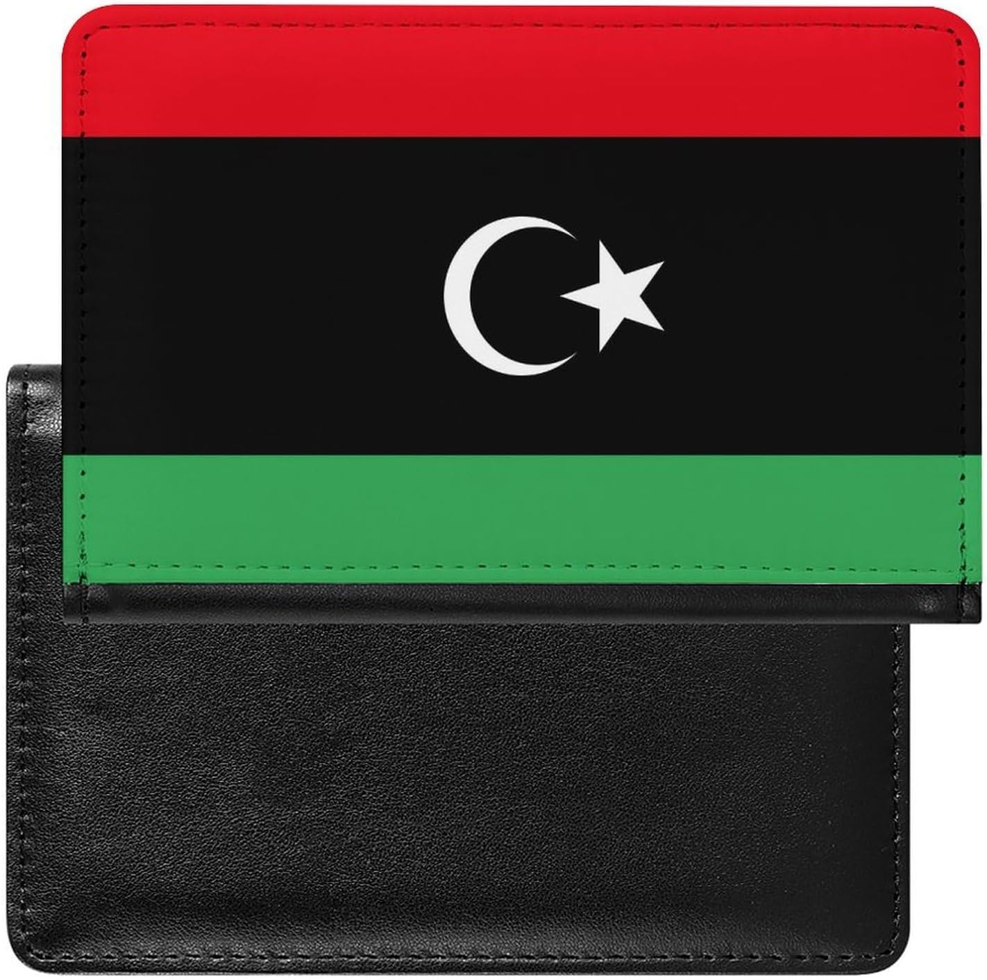 Flag of Libya Passport Card Holder Cover Case Protector Wallet Cute Travel Essentials