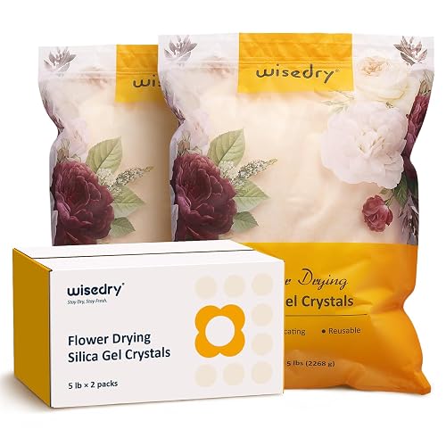wisedry 10 LBS Silica Gel Flower Drying Crystals, 2 Packs