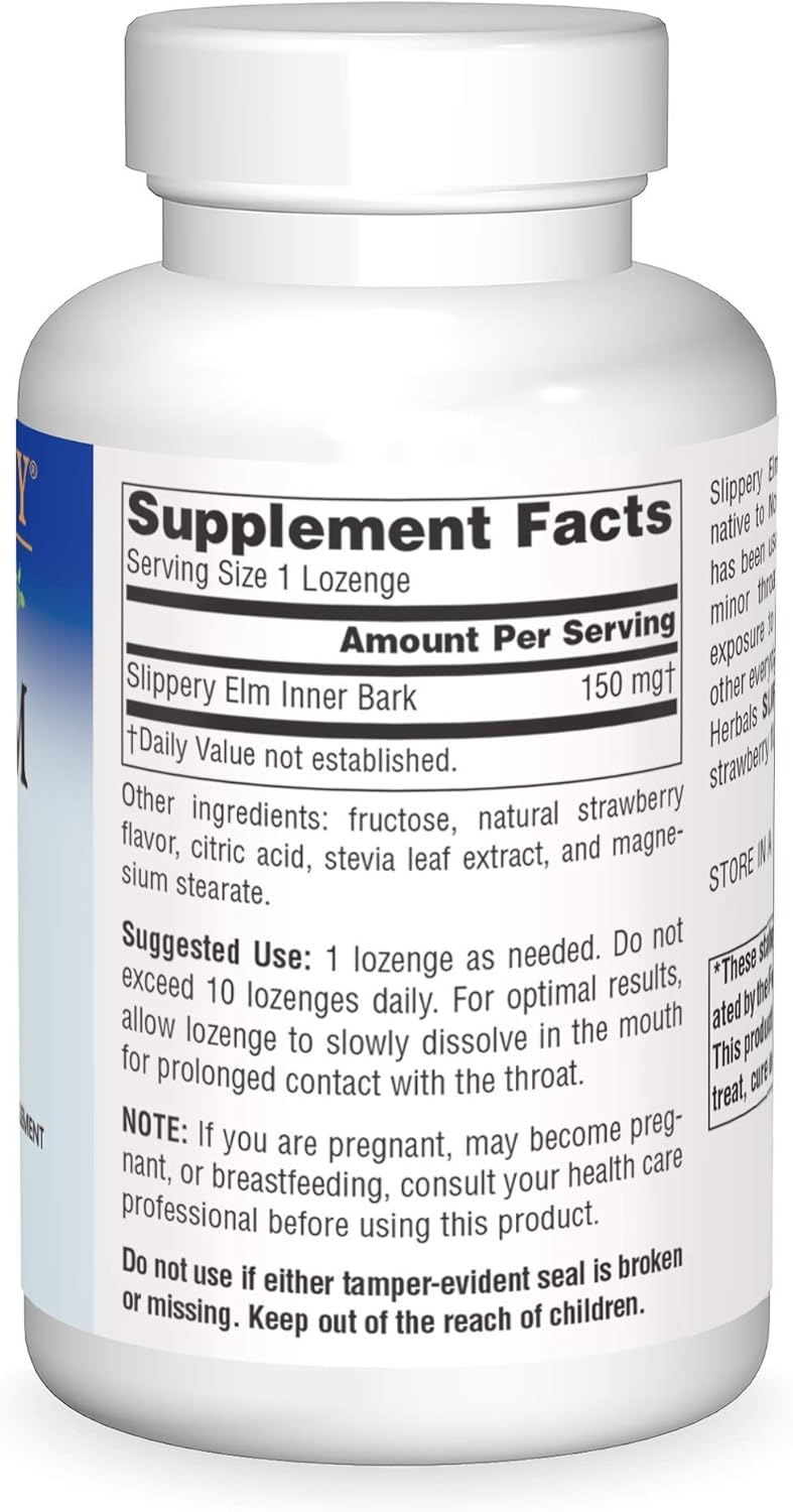 PLANETARY HERBALS Slippery Elm Lozenges, Strawberry, 200 Count - Image 3