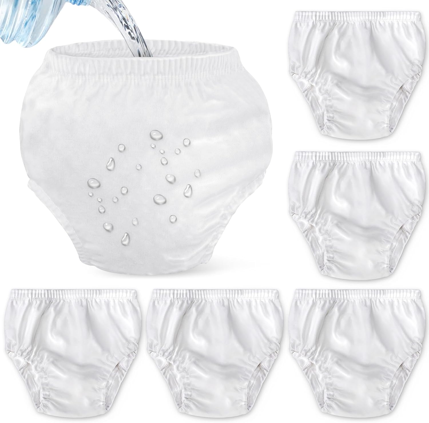 Max Shape Waterproof Rubber Training Underwear for Toddlers,Toddler Plastic Potty Training Underwear Toddler Rubber Swim Diaper Cover