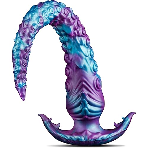 15.7" Tentacle Dildo for Deep Anal Play – Fantasy Monster Butt Plug with Soft Silicone Texture & Wearable Base – Long Snake Dildo for G Spot & Prostate Stimulation – Anal Sex Toy for Women Men Couple