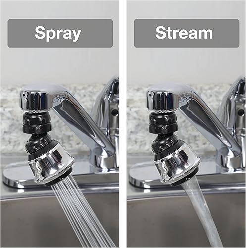 Miniatura 3 de DANCO Aireador de grifo de ahorro de agua con doble rosca 10500, 1516-27 macho X 5564-27 hembra, 1.5 gpm