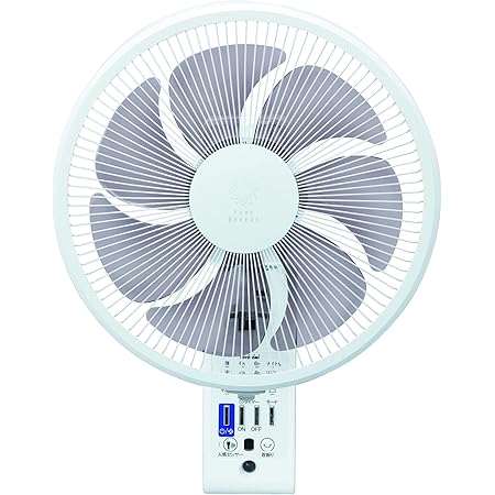 【トヨトミ】 壁掛け扇風機 人感センサー付き FW-S30MR