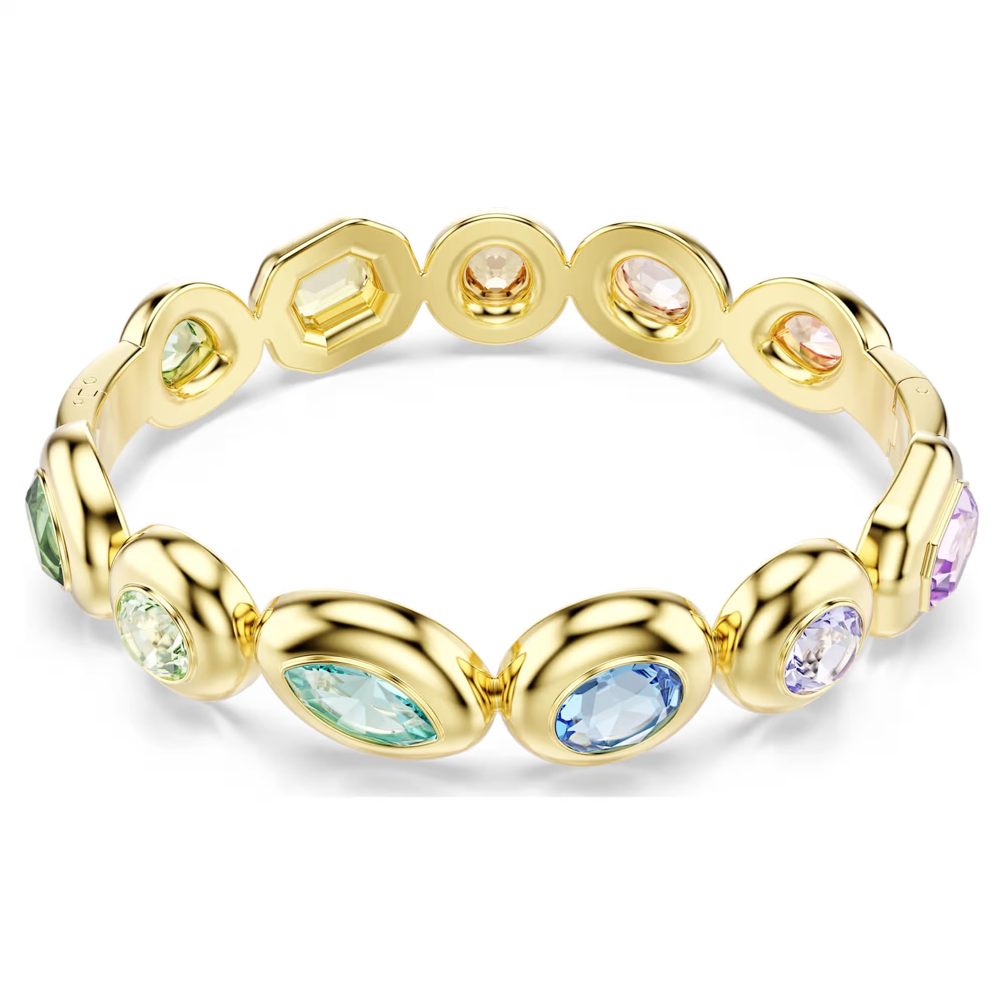 Swarovski Gema Armreif, Unisex, mehrfarbig, vergoldet