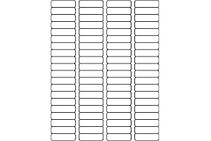 Blank White Label Sheets Compatible with Template 5167