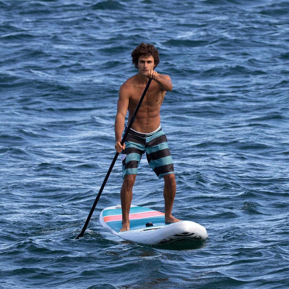 MOAI SUP Board 11' | Aufblasbares Stand Up Paddle Board | All-Round Komplettset mit Pumpe, Paddel, Leash & Tasche | Ideal für Anfänger & Fortgeschrittene | Extra Stabil & Schnell