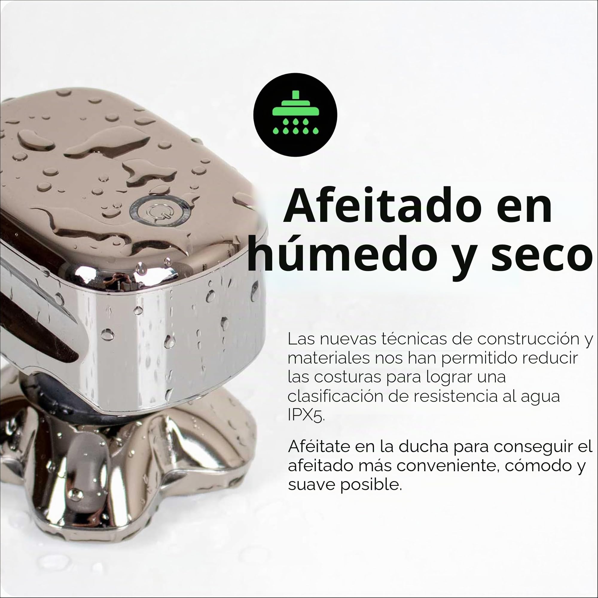 Skull Shaver Pitbull Platinum Pro – Afeitadora Eléctrica para Hombre, Inalámbrica, Recargable, Uso en Seco y Húmedo, Ergonómica para Cabeza, con Soporte de Lavado y Estuche de Viaje