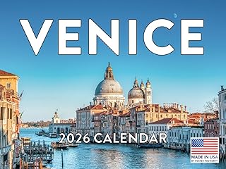 ヴェネツィアカレンダー 2026年 壁掛け マンスリー