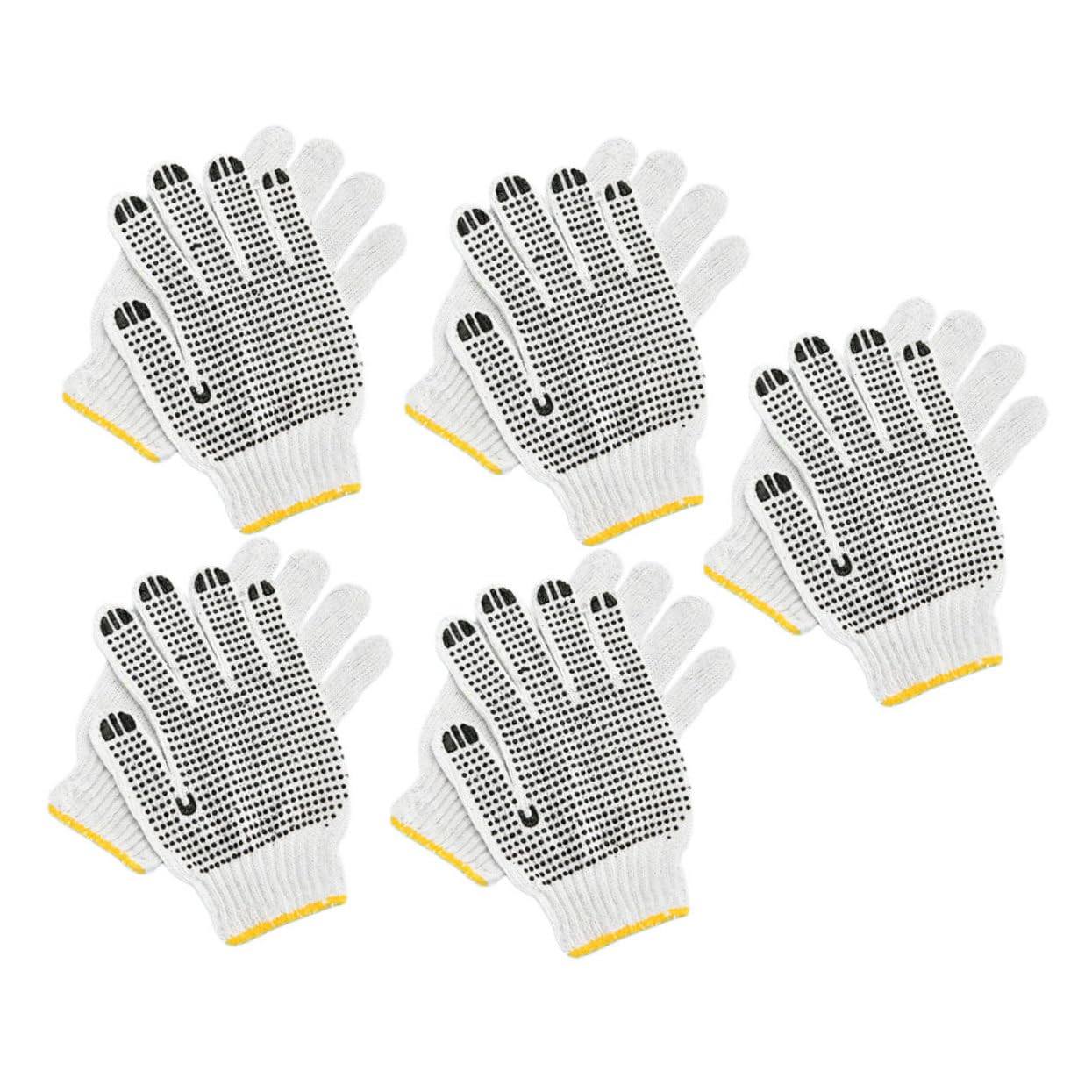 VILLCASE 5 Pairs Yarn Gloves Skidproof Scald Baking Gardening Gloves for Men and Women Random for Home and Workshop Use Random Color