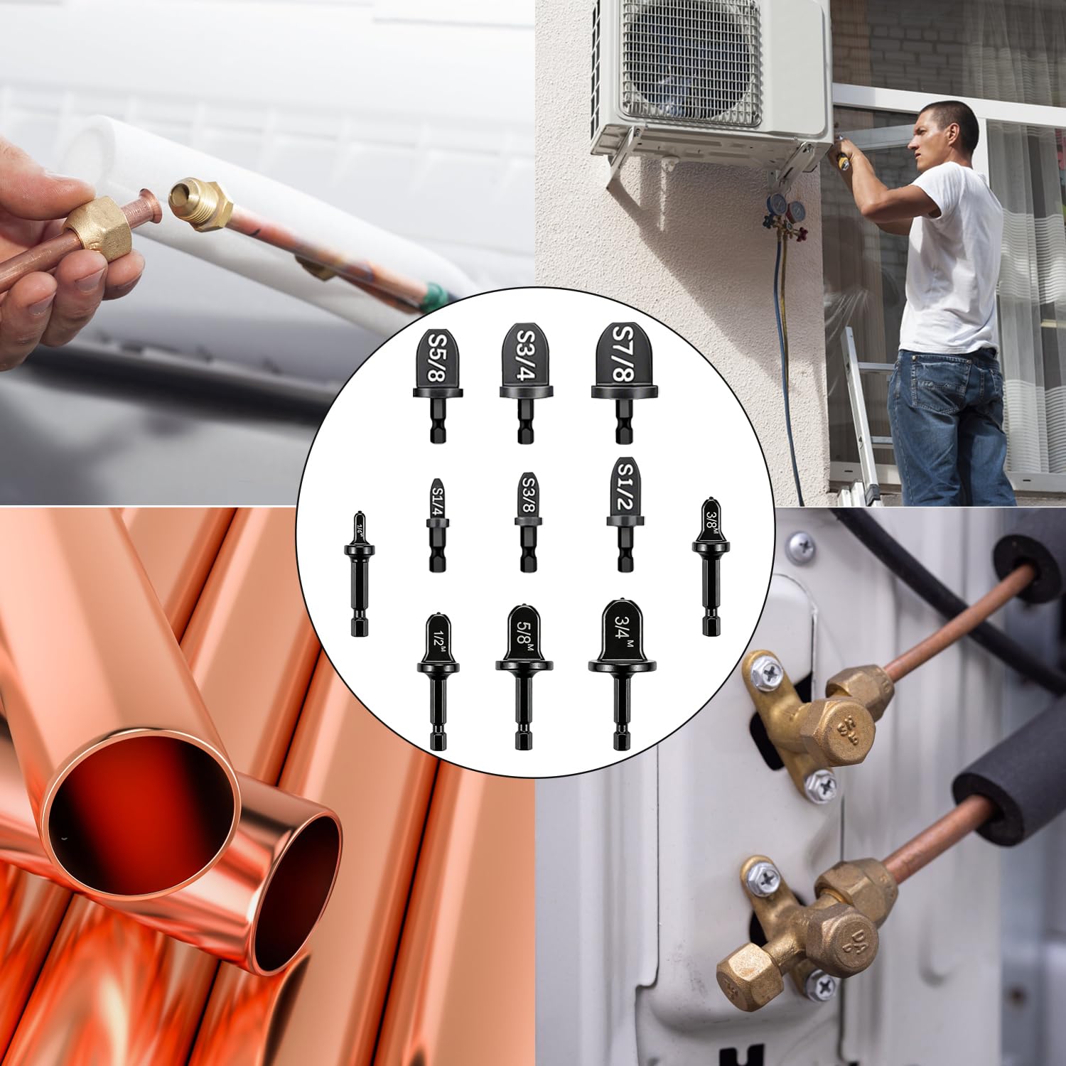 HVAC Repair Tool Set - 11 Pcs Copper Flaring -6 HVAC Repair Tool Set - 11 Pcs Copper Flaring -6